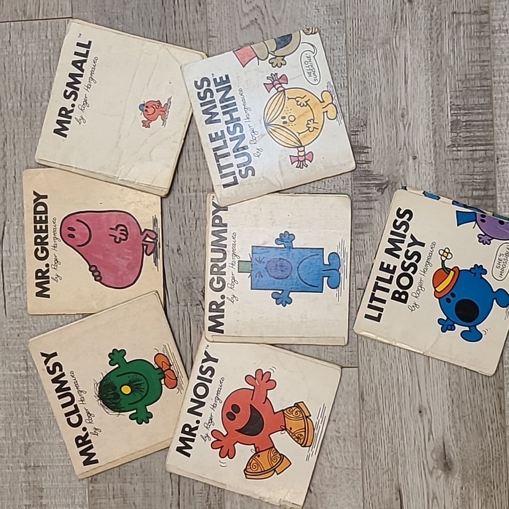 Vtg Little Miss & Mr Books